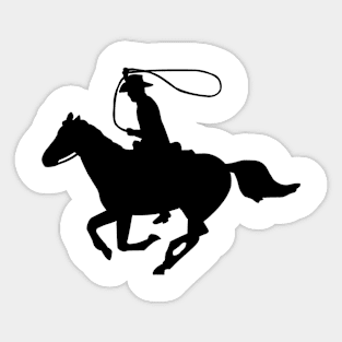 Cowboy on a Horse Sticker